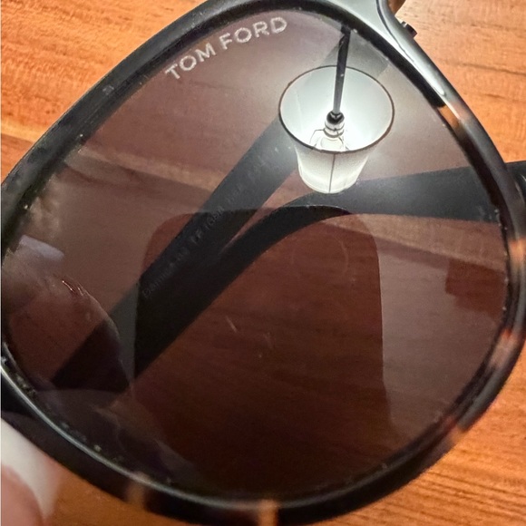 TOM FORD DAMIAN-02 TF 1098 Black Pilot Sunglasses GUC - Picture 6 of 12